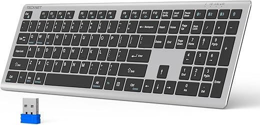 TECKNET Bluetooth Keyboard: Switch Between 4 Devices Like a Pro!